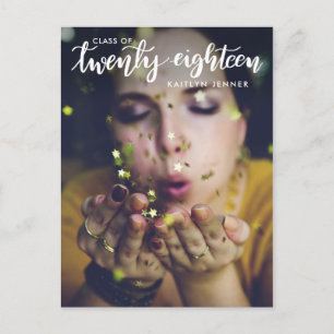 Postal Graduado De 2018 Guardar la foto de fecha