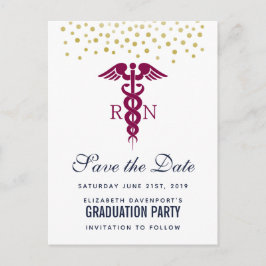 Postal Graduado de enfermería de Caducto Rojo Salva la fe