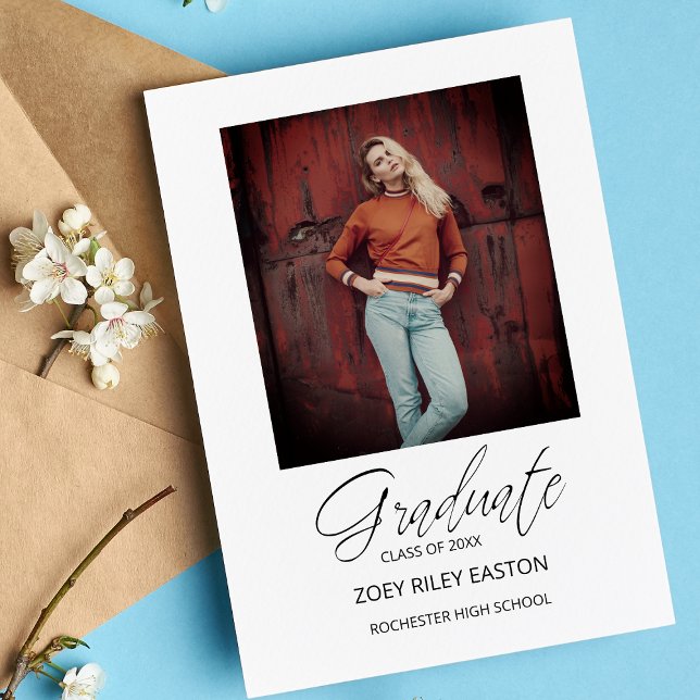 Postal Graduado fotográfico de caligrafía sinusal de escr (Subido por el creador)