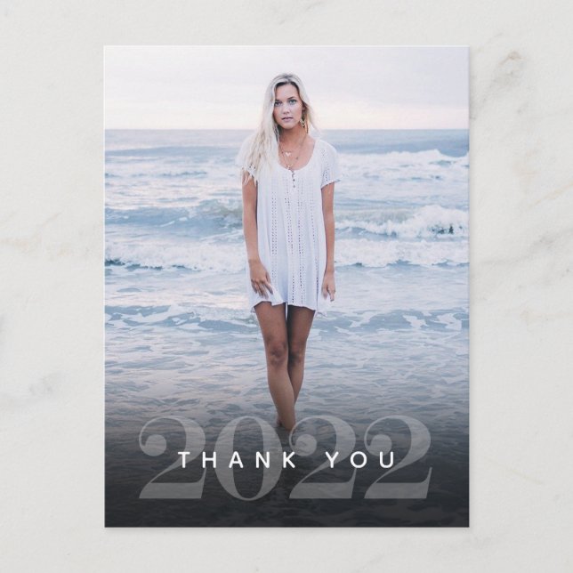 Postal Graduate Elegance Gracias (Anverso)