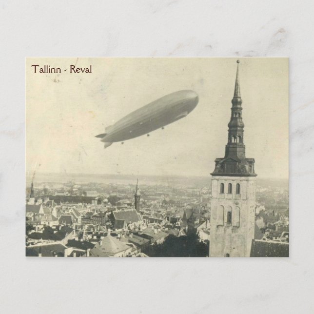 Postal Graf Zeppelin en Talin vol.2 (Anverso)