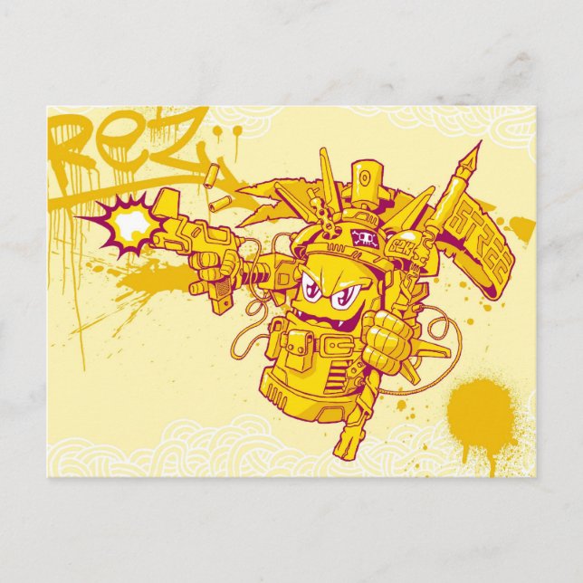 Postal Graffit Spray Gun (Anverso)