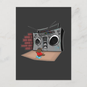 Postal Graffiti Boom Box Break Dance Personalizado