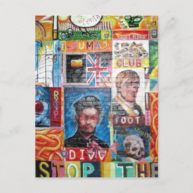 Postal graffiti de arte (Anverso)