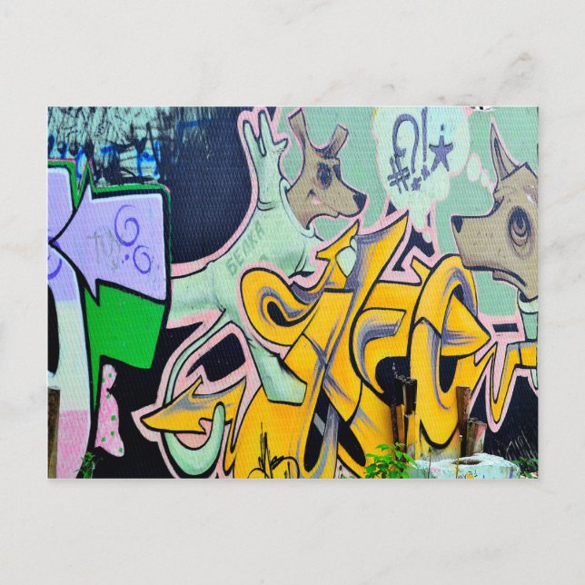 Postal Graffiti de Belka y Strelka (Anverso)