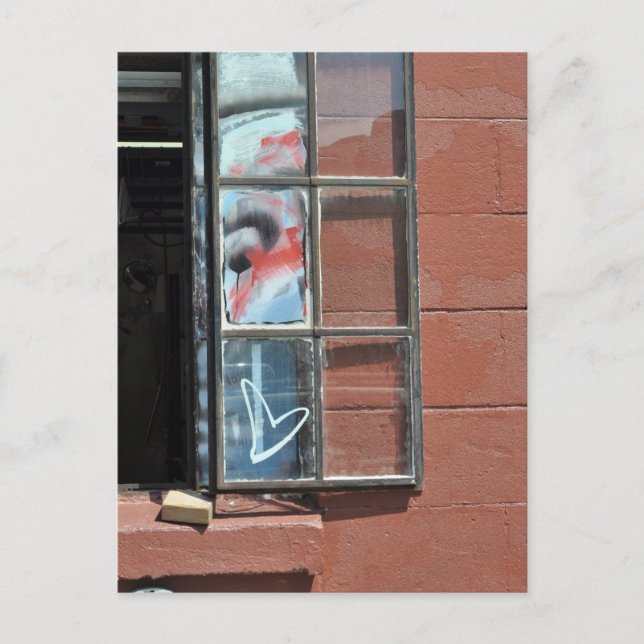 Postal Graffiti de corazón de amor (Anverso)