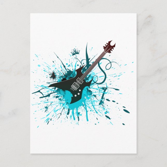 Postal Graffiti de guitarra - Alternativa para banda de m (Anverso)