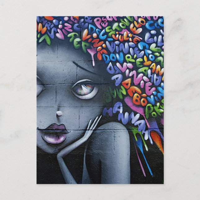 Postal Graffiti de hadas mudas (Anverso)