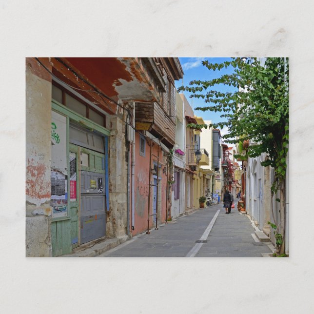 Postal Graffiti de la Ciudad Vieja de Rethymno (Anverso)