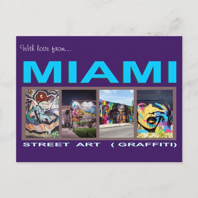 Postal Graffiti de Miami M190084 (Anverso)