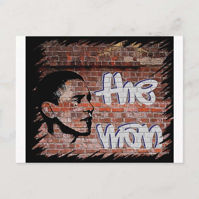 Postal Graffiti de Obama (Anverso)