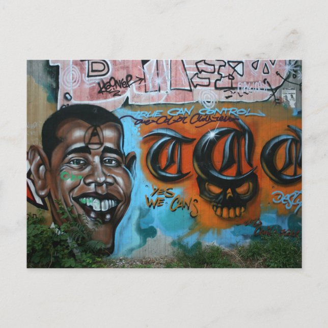 Postal Graffiti de Obama (Anverso)