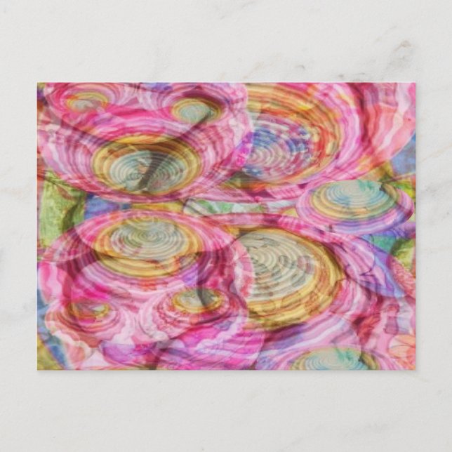 Postal Graffiti de PINK Art101 - Exóticas conchas marinas (Anverso)