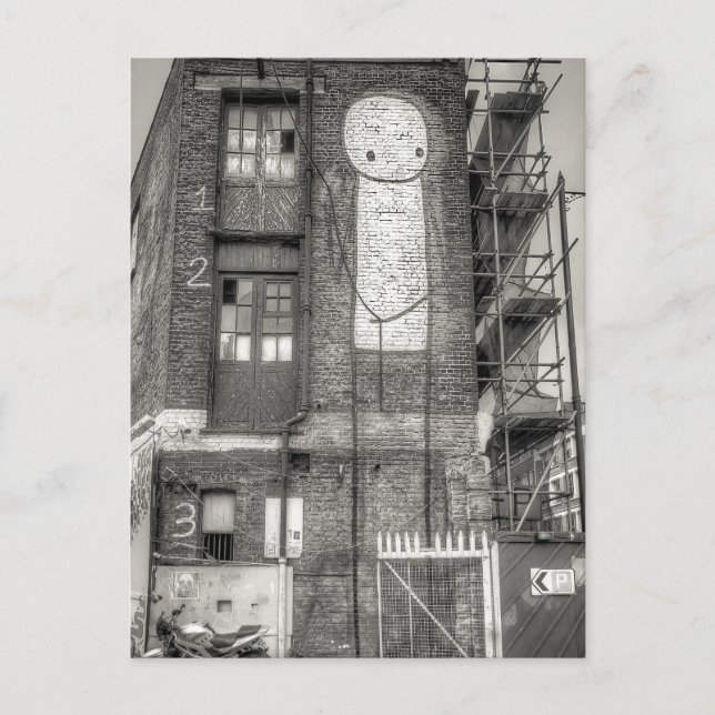 Postal Graffiti de Stik Man, Londres más corto (Anverso)