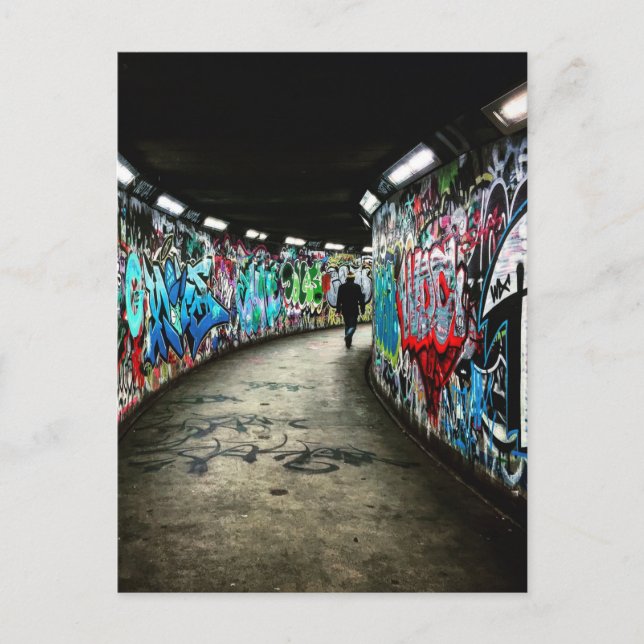 Postal Graffiti del metro (Anverso)