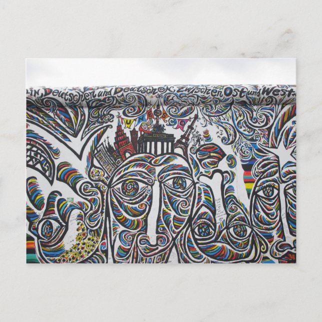 Postal Graffiti del Muro de Berlín Oriental (Anverso)