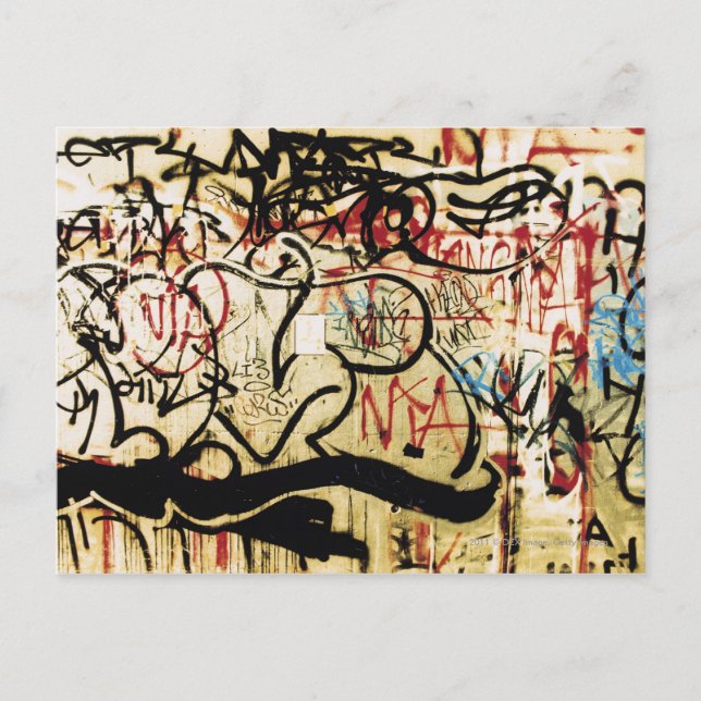 Postal Graffiti en la pared (Anverso)