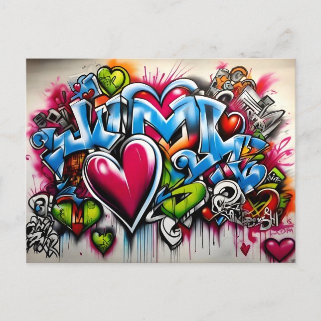 Postal Graffiti Hearts # 4 (Anverso)