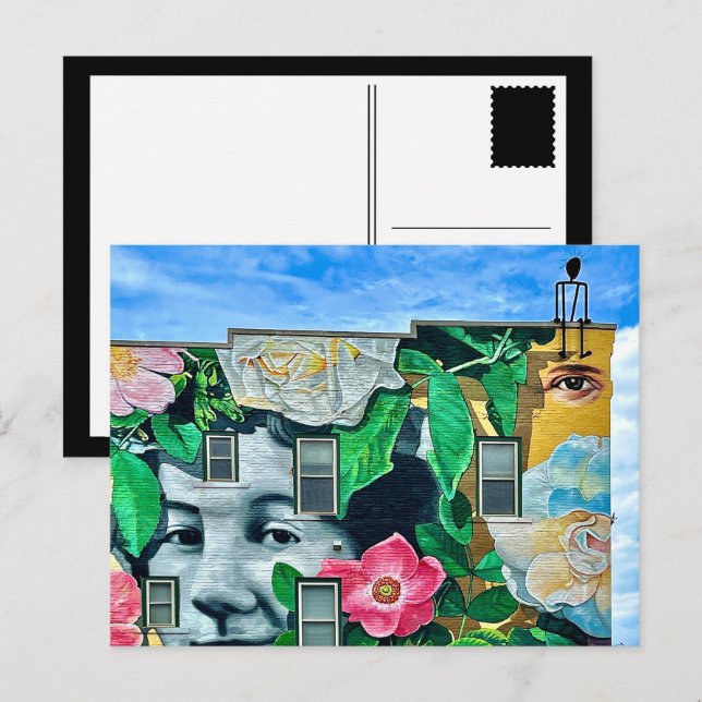 Postal graffiti urbano en dubuque (Anverso / Reverso)