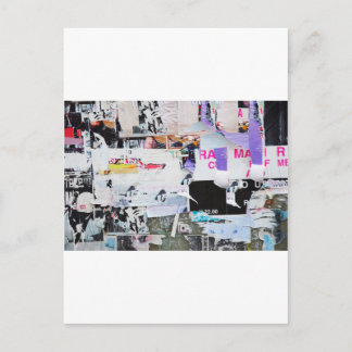 Postal Graffiti Wall Banksy Style Torsión de papel