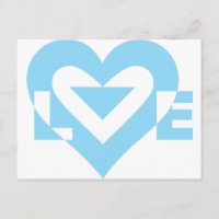 Gráfica de amor de Guay, azul