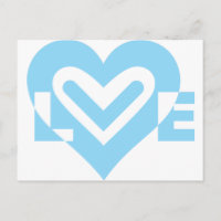 Gráfica de amor lindo en azul