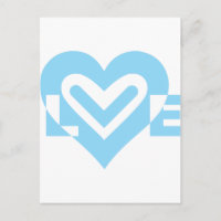 Gráfica de amor lindo en azul
