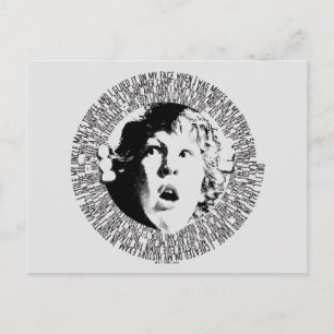 Postal Gráfica de confesión de trombozo de los Goonies