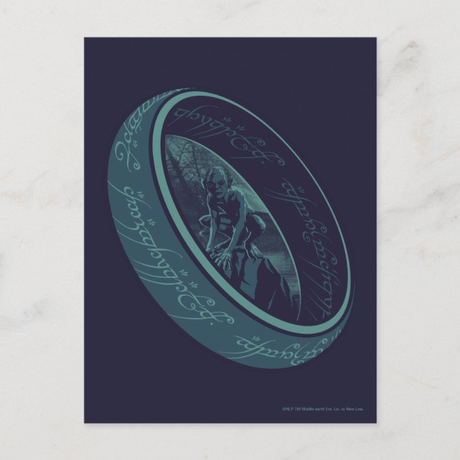 Postal Gráfica de EL ANILLO ÚNICO™ GOLLUM™ (Anverso)