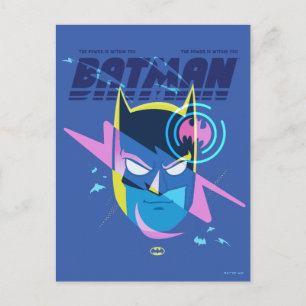 Postal Gráfica de la cabeza de la luz Batman para siempre