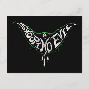 Postal Gráfica de la creatura malvada del espantamiento