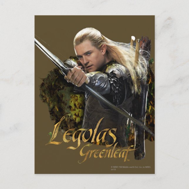 Postal Gráfica de paro de dibujos de LEGOLAS GREENLEAF™ (Anverso)