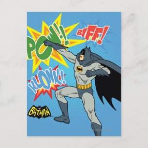 Postal Gráfica de punzonado de batman