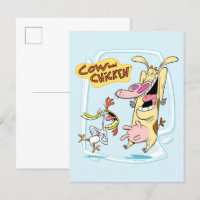 Gráfica de risa de vaca y pollo