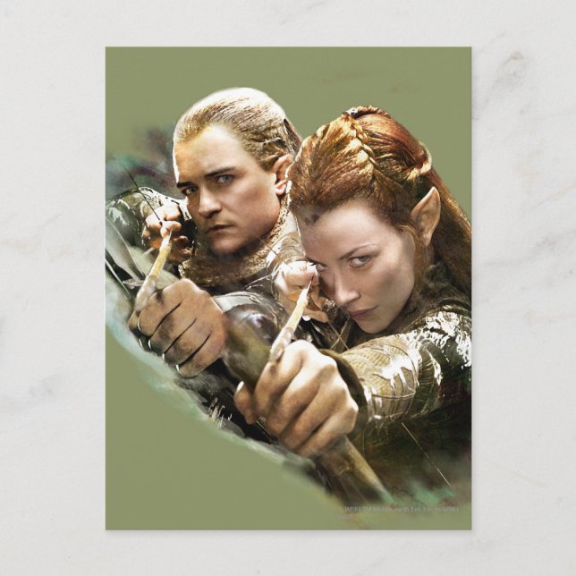 Postal Gráfica LEGOLAS GREENLEAF™ y TAURIEL™ (Anverso)