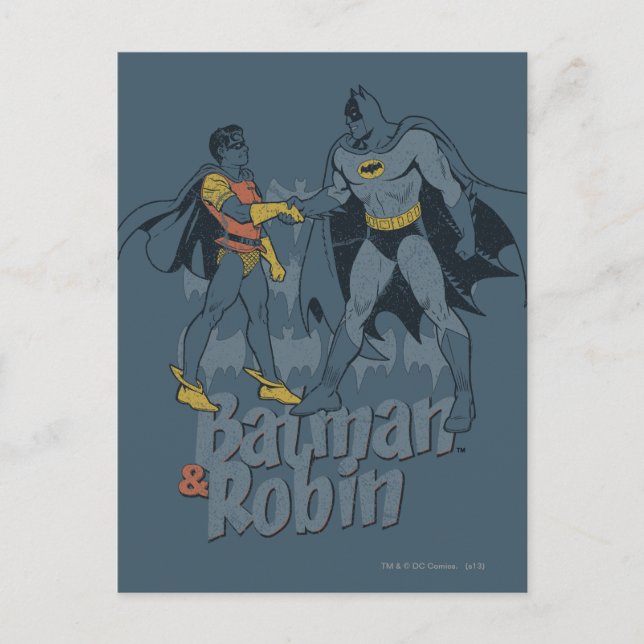 Postal Gráfica Molesta De Batman Y Robin (Anverso)
