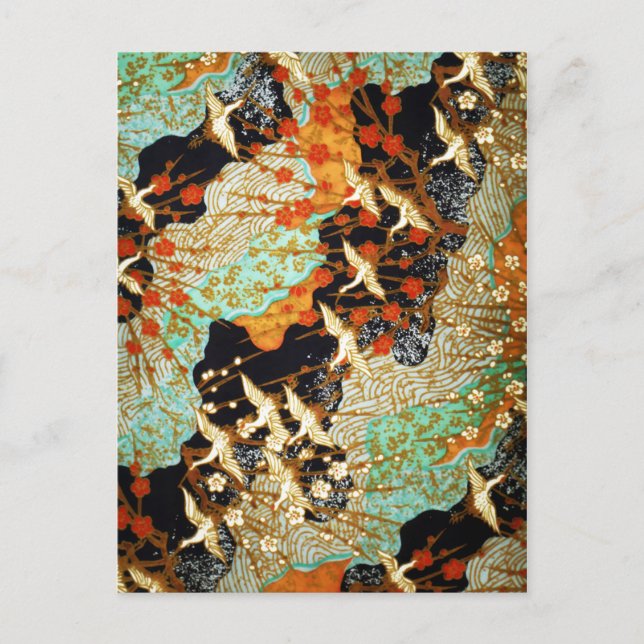 POSTAL GRÁFICAS DE VOLACIÓN CON FLORES DE PRIMAVERA (Anverso)