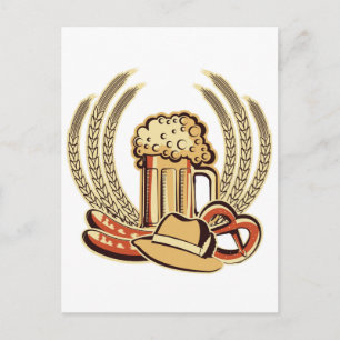 Postal Gráfico de Beer Oktoberfest