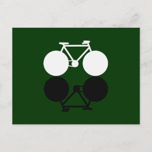 Postal gráfico de bicicletas de contrastación