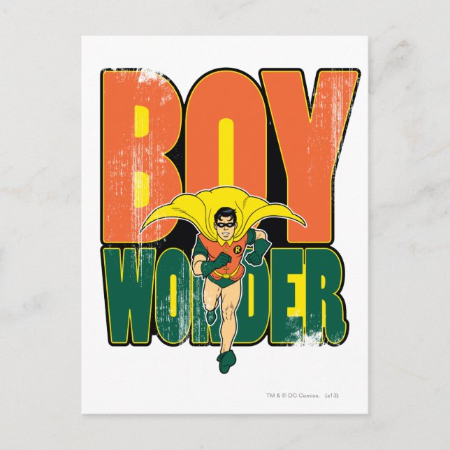Postal Gráfico de Boy Wonder (Anverso)