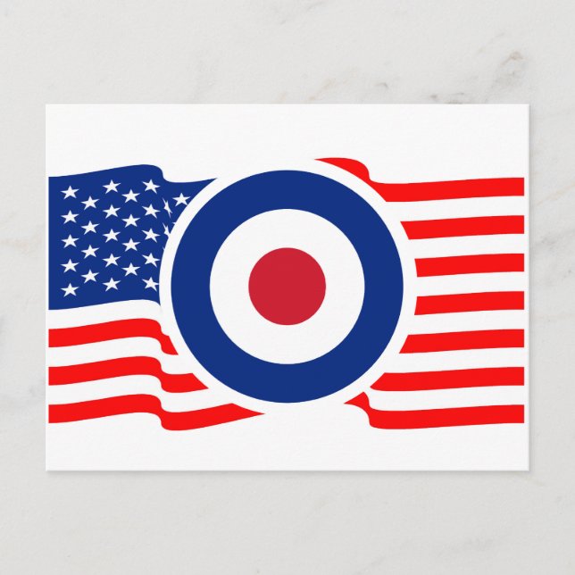 Postal Gráfico de destino de Roundel USA (Anverso)