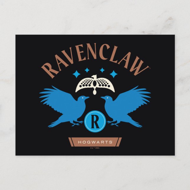Postal Gráfico de Diadem de doble águila RAVENCLAW™ House (Anverso)