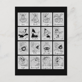 Postal Gráfico de emoción de caracteres LOONEY TUNES™