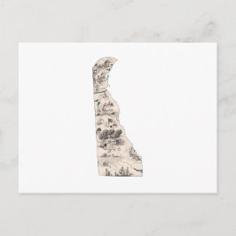 Postal Gráfico de estado antiguo del mapa de imagen de ép