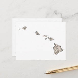 Postal Gráfico de estado antiguo del mapa de imágenes de 