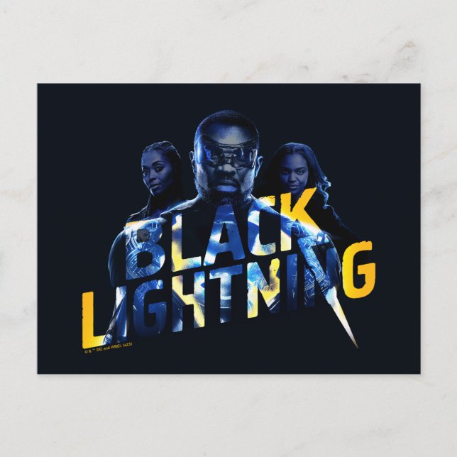 Postal Gráfico de Héroes de Black Lightning (Anverso)