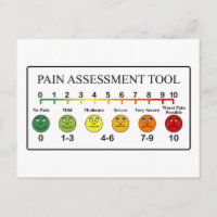 Gráfico de herramientas de evaluación del dolor mé