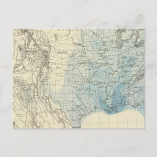 Postal Gráfico de lluvias en Estados Unidos