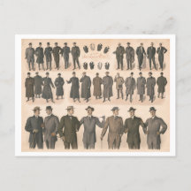 Gráfico de moda masculina de 1910