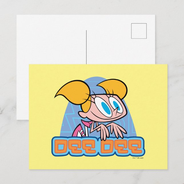 Postal Gráfico de nombre de carácter Dee Dee (Anverso / Reverso)